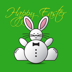greeting card - lovely Easter bunny