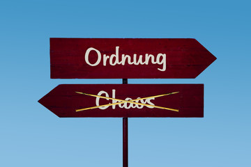 Schild 48 - Ordnung