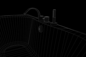 Bathtub Wireframe