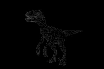 Dinosaur Wireframe