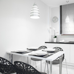 Dining room with designed furinture