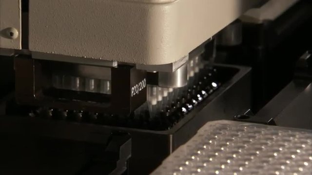 At the U.S. Government&rsquo;s Genome Sequencing Center, DNA is analyzed in the lab.