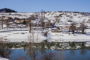 The Mountain reflection on the water