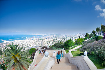 Fototapeta na wymiar Israel. Haifa. The Bahai Gardens