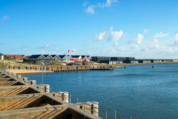 Fototapeta premium Angeln in Hvide Sande