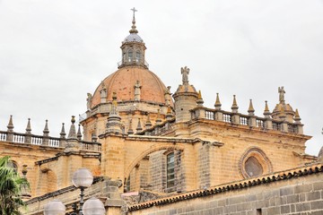 Fototapeta na wymiar Jerez Cathedral, Spain