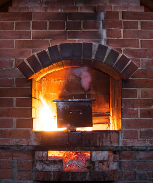 smokehouse in the brick oven