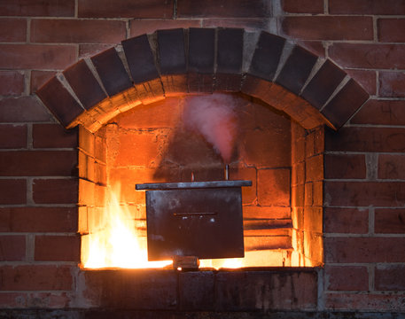 smokehouse in the brick oven
