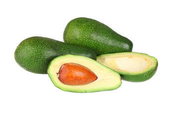 Avocado isolated on white background