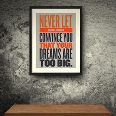 Obraz premium inspiration quote word