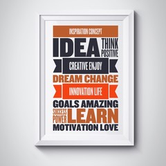 inspiration quote word