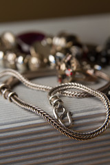 Necklace in the form of a metal chain