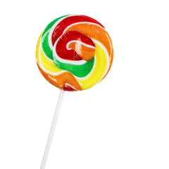 Colorful spiral lollipop