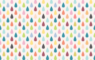 Colorful rain. Seamless vector pattern