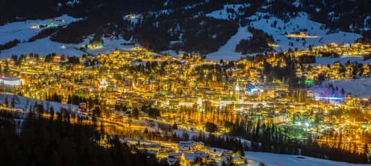 panorama view at night