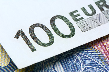 Obraz premium 100 Euro und 20 Euro Nahaufnahme