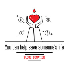 Blood donation icons