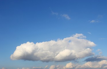 White clouds on the sky 