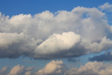 White clouds on the sky 