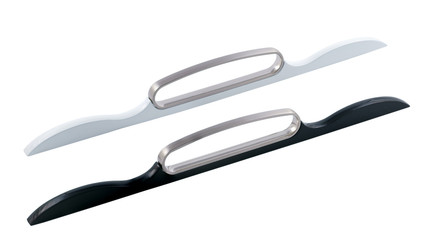 Compartment stylish furniture handles on a white background