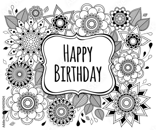 Papier Peint Carte D Anniversaire Mandala A Colorier 2 Papiers Peints Catherine Clavery
