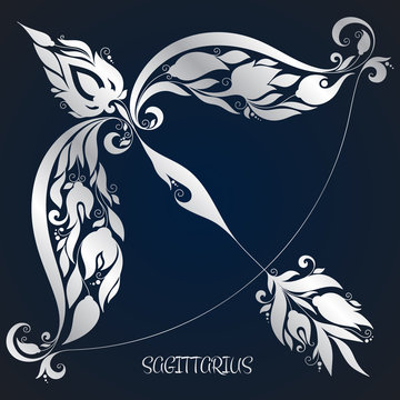 Sagittarius . Astrology Zodiac sign.