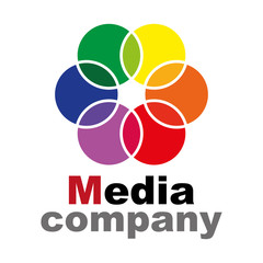 Obraz premium Logo of the Media company.