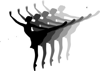 Ballerina in schwarz und grau © b_susann_k