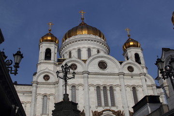 Fototapeta na wymiar Christ the Savior Cathedral in Moscow