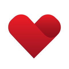 vector red heart symbol