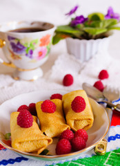 Pancakes with filling