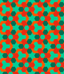 Retro decorative seamless geometric pattern