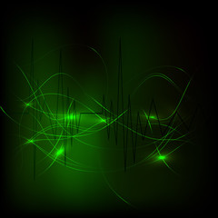 Звуковая дорожка. Эквалайзер. Фон. Имитация звуковых волн.