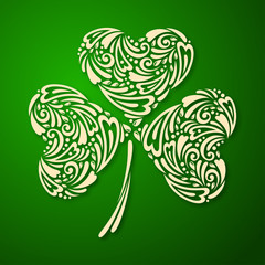 St. Patrick's Day Background with Clover 