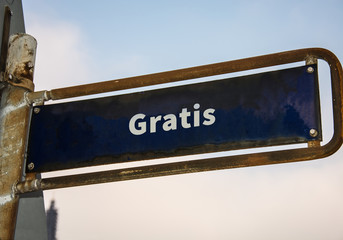Schild 47 - Gratis