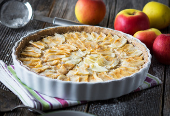 Homemade Organic Apple Pie Dessert