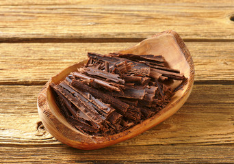 Chocolate shavings