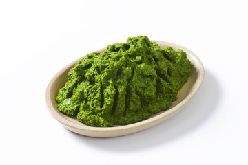 Spinach puree