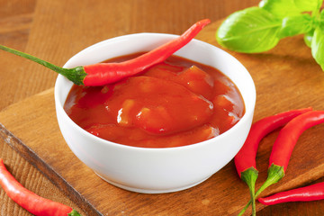 Hot Tomato-Pepper Sauce