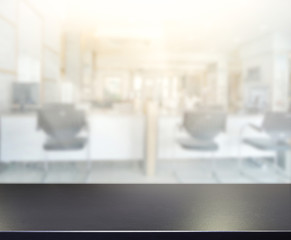 Table Top And Blur Office of Background