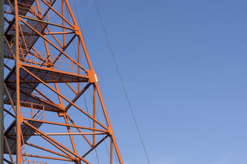 Red Metal Scaffolding