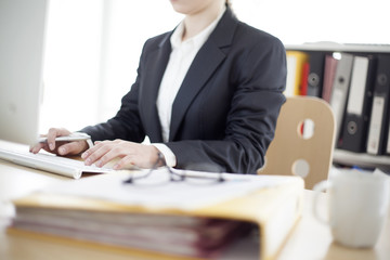 Businesswoman working in office