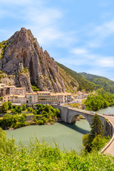 Fototapeta na wymiar Sisteron in Provence, France