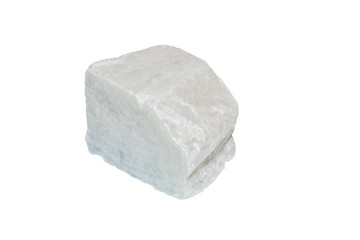White talc from Italy isolated 