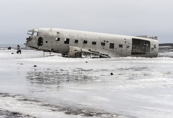 Crashed Navy DC-3 in Iceland