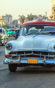 Vintage Taxi Cars, Havana, Cuba