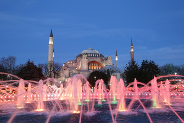 Fototapeta na wymiar Hagia Sophia museum in Istanbul