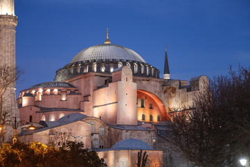 Fototapeta premium Muzeum Hagia Sophia w Stambule w Turcji