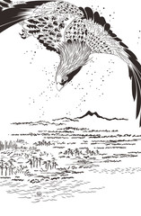 歌川広重 名所江戸百景 深川洲崎十万坪イメージイラスト