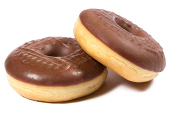 Delicious chocolate donuts